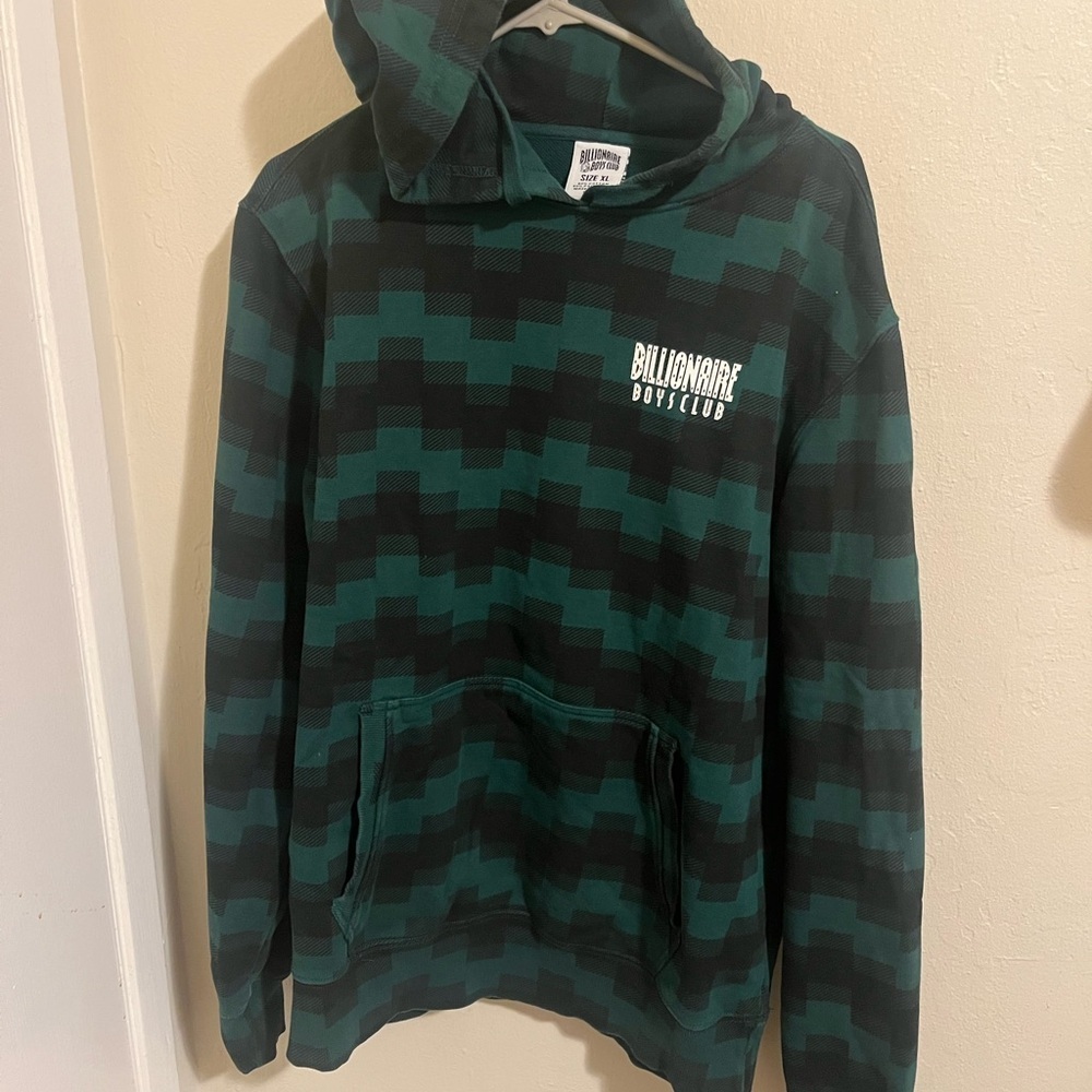 Billionaire‎ Boys Club Checkered Green and Black Hoodie